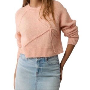 American Eagle Outfitters Soft Pink Crew Neck Sweater